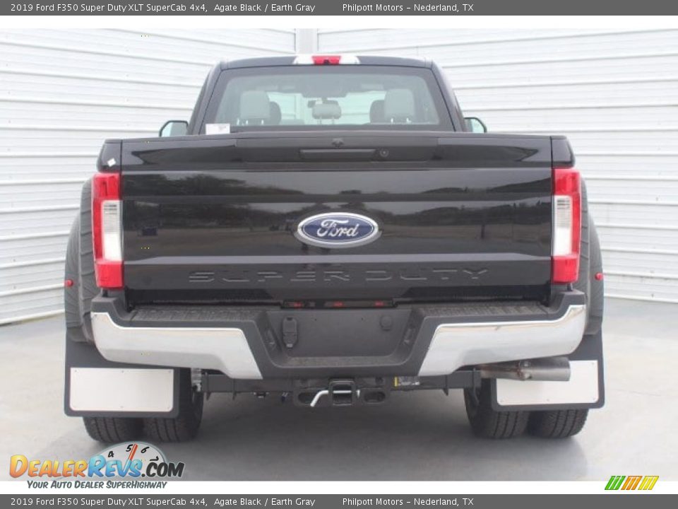 2019 Ford F350 Super Duty XLT SuperCab 4x4 Agate Black / Earth Gray Photo #7