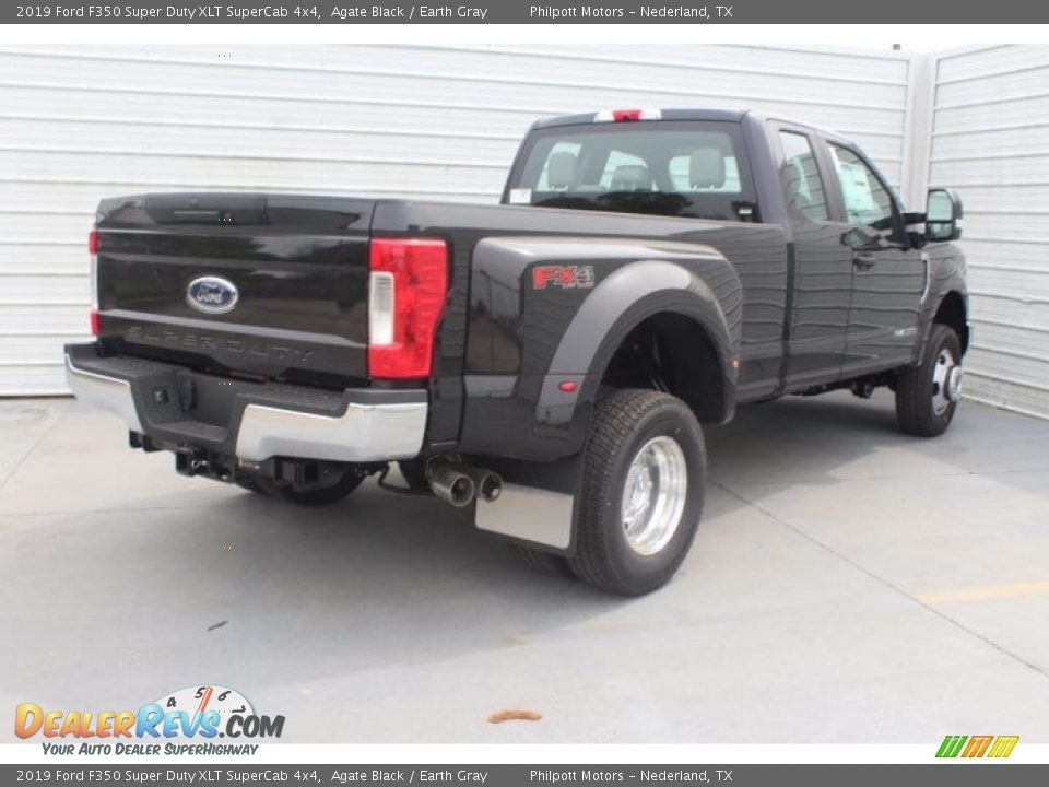 2019 Ford F350 Super Duty XLT SuperCab 4x4 Agate Black / Earth Gray Photo #8