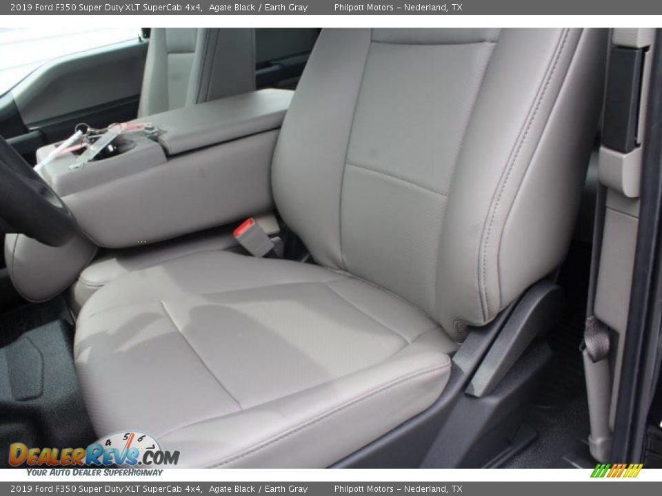 2019 Ford F350 Super Duty XLT SuperCab 4x4 Agate Black / Earth Gray Photo #10