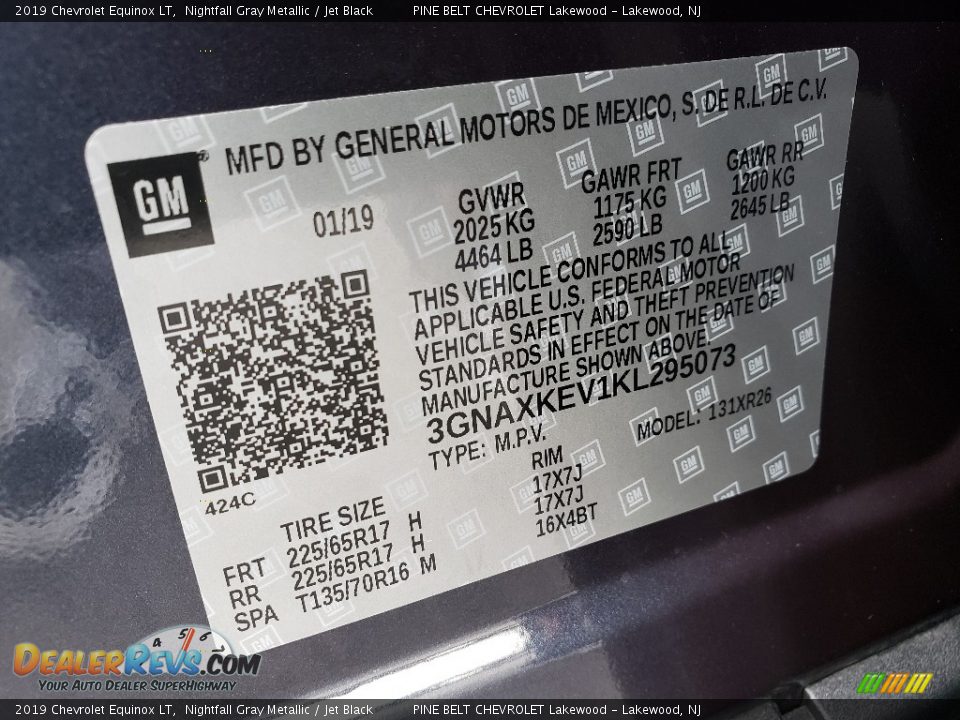 2019 Chevrolet Equinox LT Nightfall Gray Metallic / Jet Black Photo #9