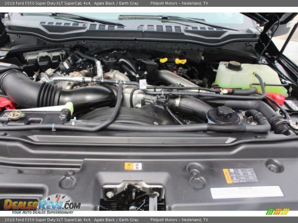 2019 Ford F350 Super Duty XLT SuperCab 4x4 Agate Black / Earth Gray Photo #21