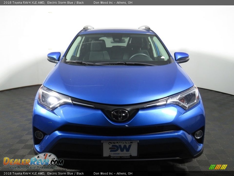 2018 Toyota RAV4 XLE AWD Electric Storm Blue / Black Photo #2