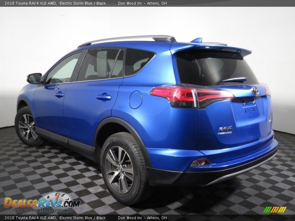 2018 Toyota RAV4 XLE AWD Electric Storm Blue / Black Photo #4