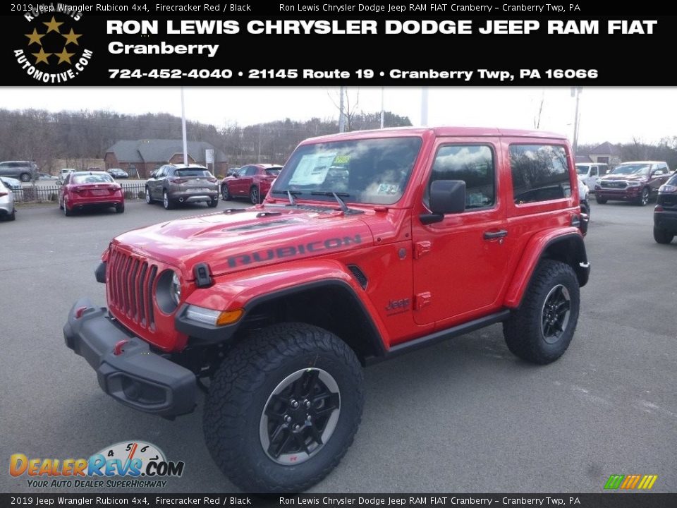 2019 Jeep Wrangler Rubicon 4x4 Firecracker Red / Black Photo #1