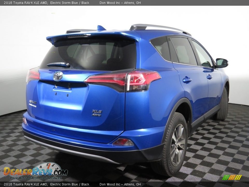 2018 Toyota RAV4 XLE AWD Electric Storm Blue / Black Photo #6