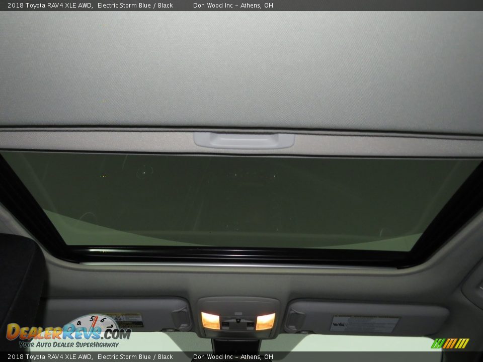 2018 Toyota RAV4 XLE AWD Electric Storm Blue / Black Photo #16