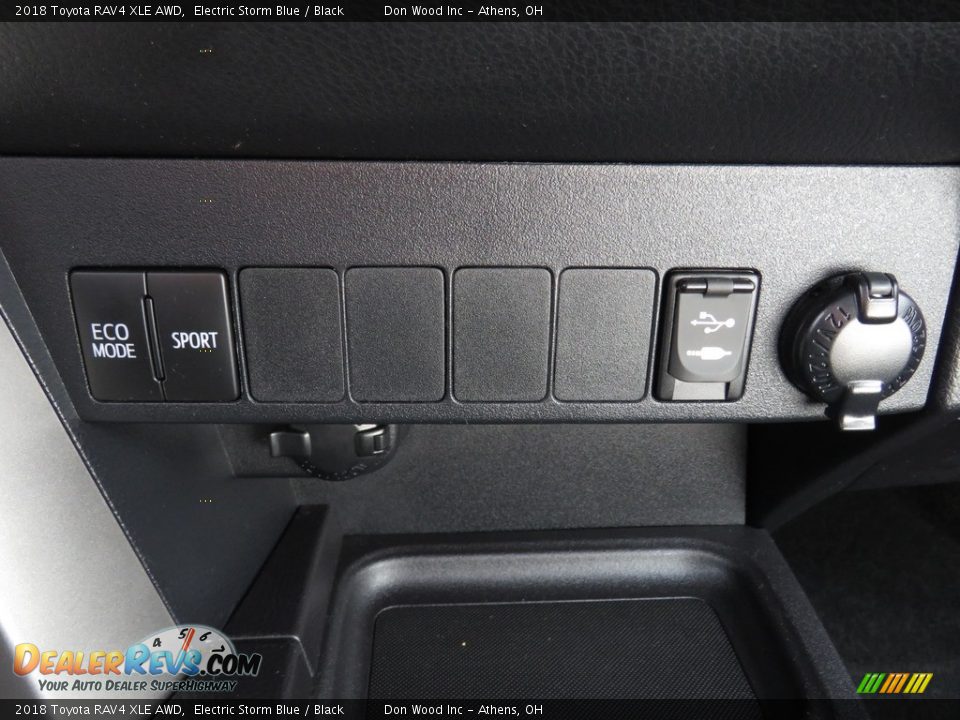 2018 Toyota RAV4 XLE AWD Electric Storm Blue / Black Photo #24