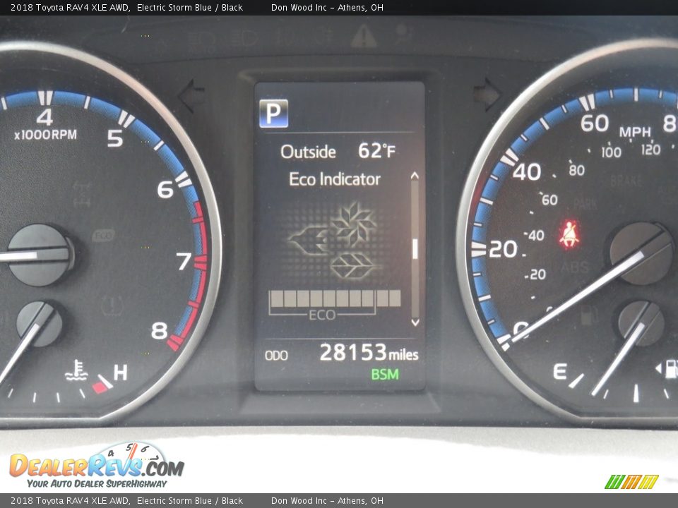 2018 Toyota RAV4 XLE AWD Electric Storm Blue / Black Photo #26