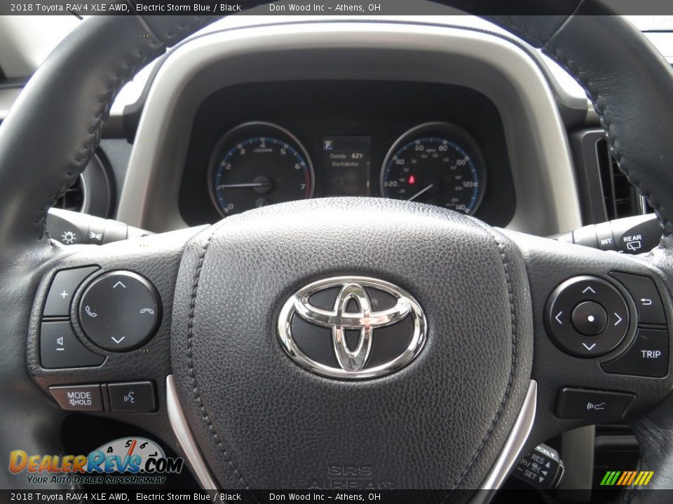 2018 Toyota RAV4 XLE AWD Electric Storm Blue / Black Photo #27