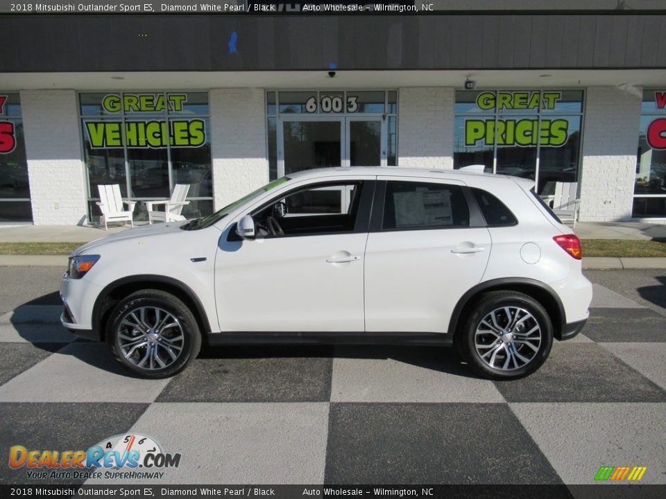 2018 Mitsubishi Outlander Sport ES Diamond White Pearl / Black Photo #1