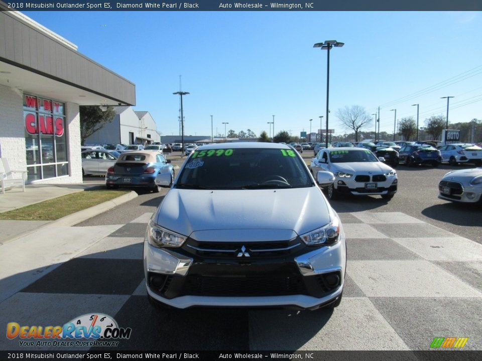 2018 Mitsubishi Outlander Sport ES Diamond White Pearl / Black Photo #2