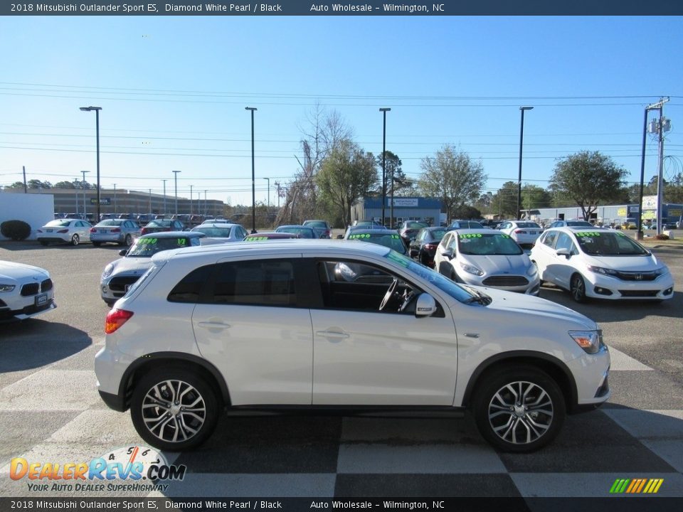 2018 Mitsubishi Outlander Sport ES Diamond White Pearl / Black Photo #3