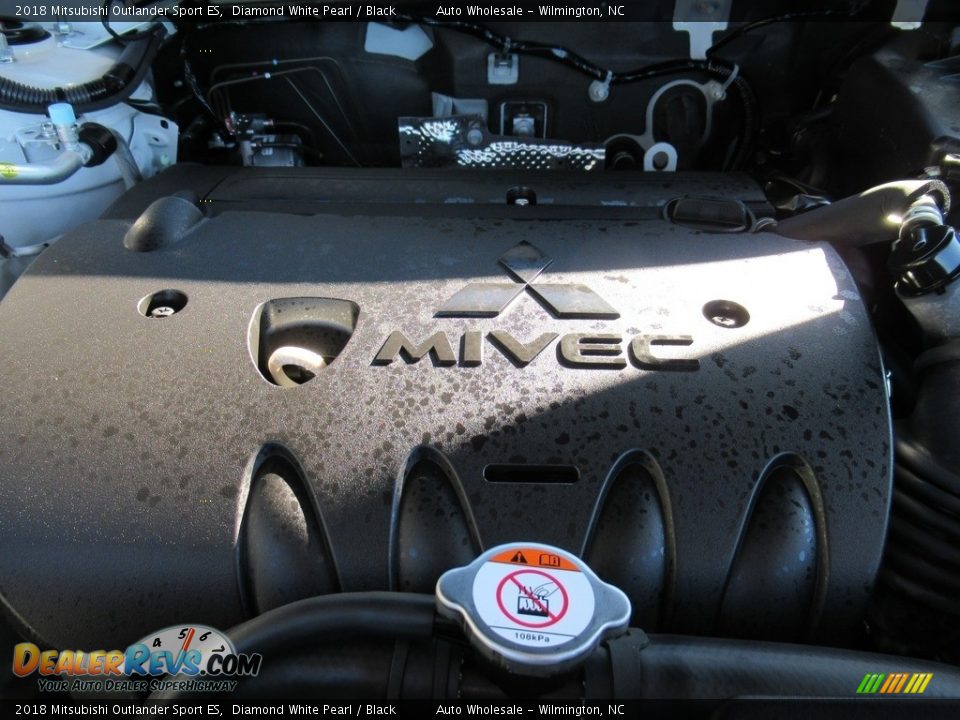 2018 Mitsubishi Outlander Sport ES Diamond White Pearl / Black Photo #6