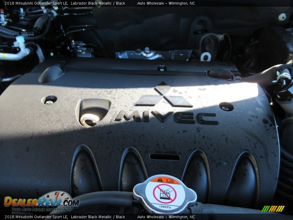 2018 Mitsubishi Outlander Sport LE Labrador Black Metallic / Black Photo #6