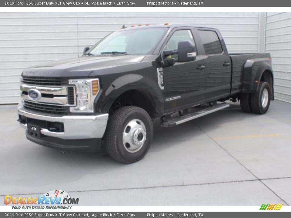 2019 Ford F350 Super Duty XLT Crew Cab 4x4 Agate Black / Earth Gray Photo #4