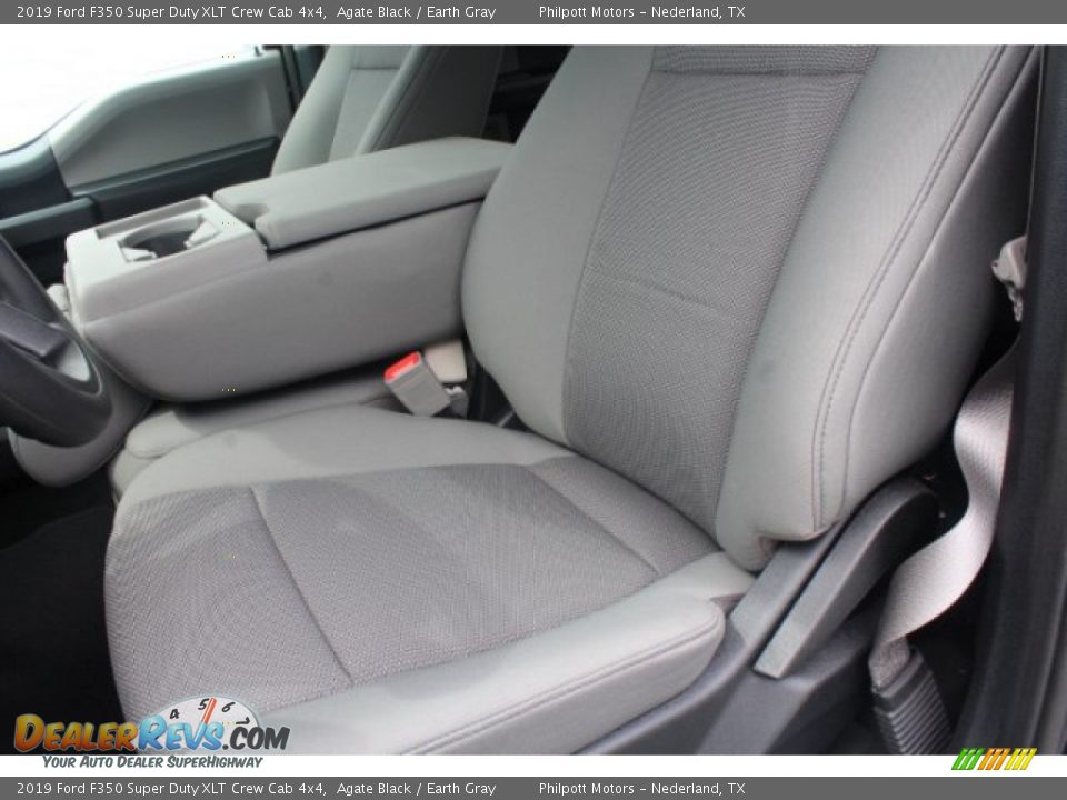 2019 Ford F350 Super Duty XLT Crew Cab 4x4 Agate Black / Earth Gray Photo #10