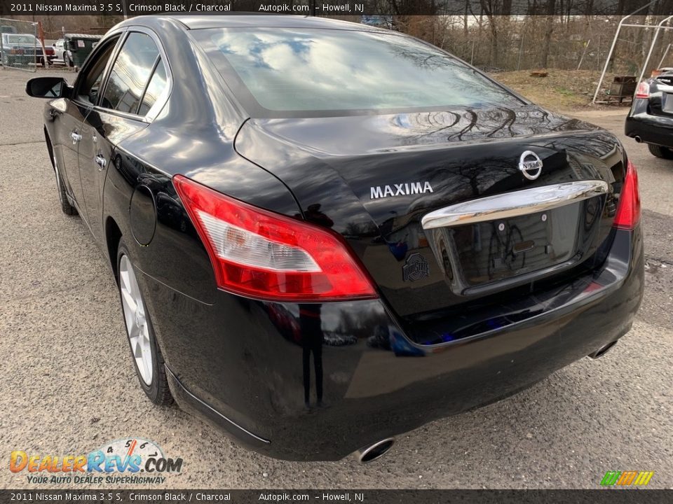 2011 Nissan Maxima 3.5 S Crimson Black / Charcoal Photo #5