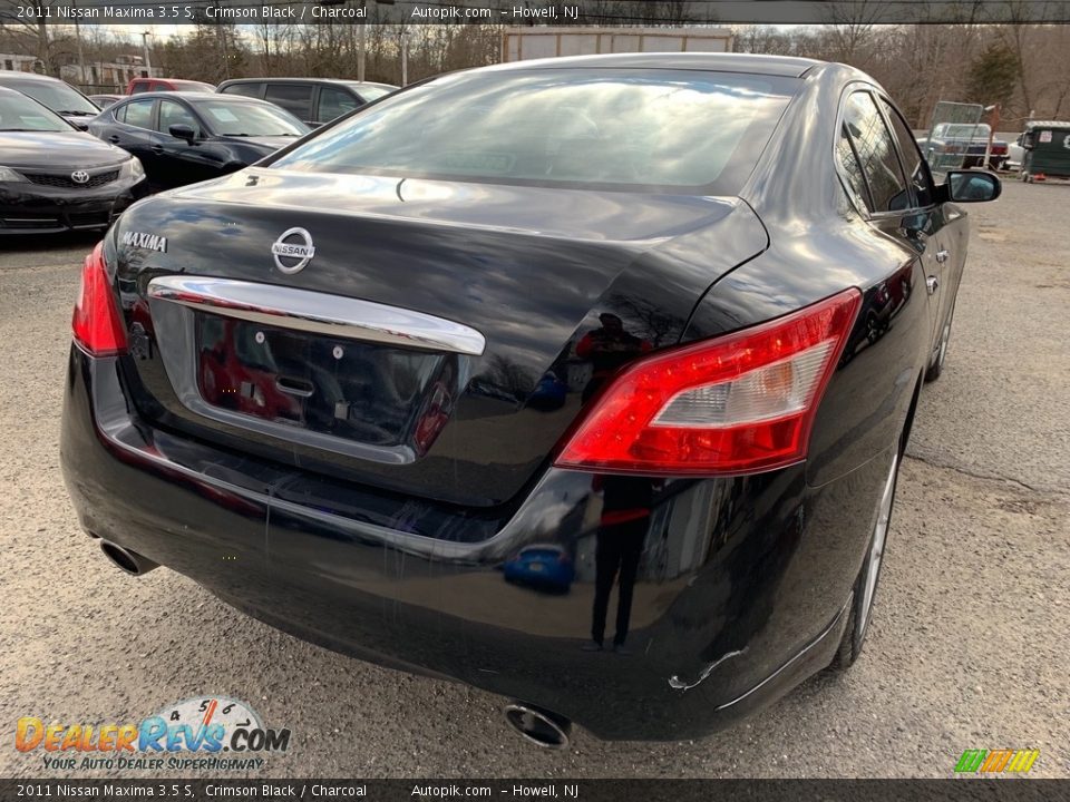 2011 Nissan Maxima 3.5 S Crimson Black / Charcoal Photo #7