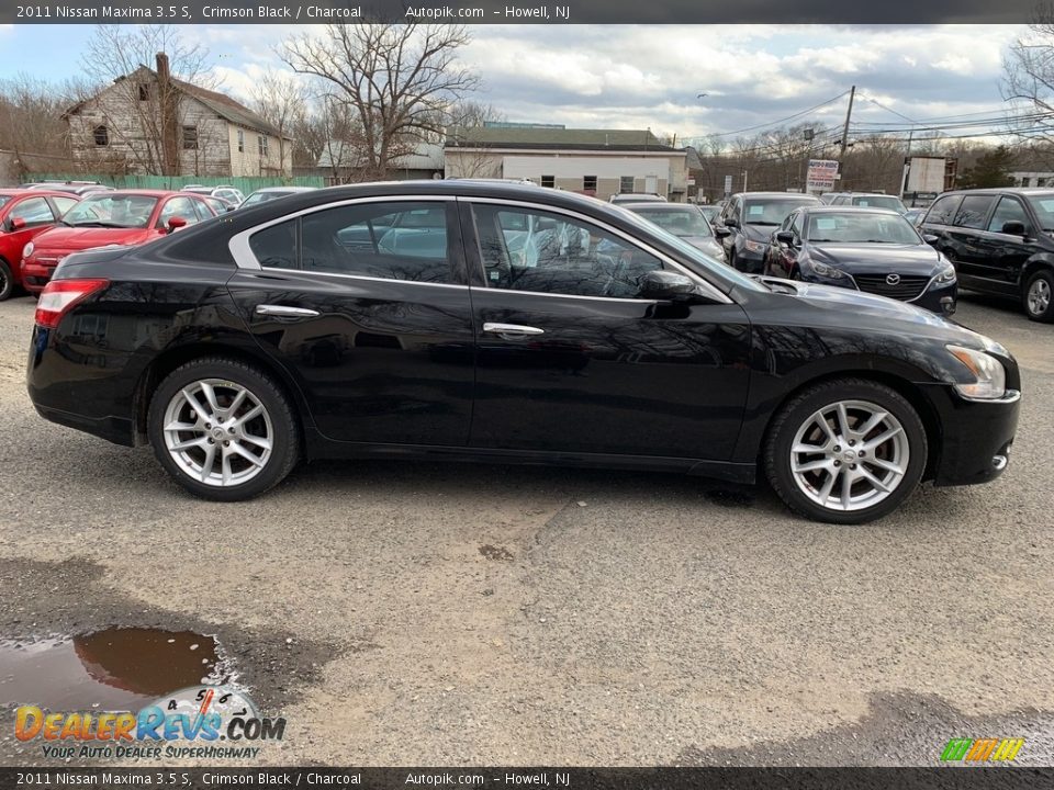 2011 Nissan Maxima 3.5 S Crimson Black / Charcoal Photo #9