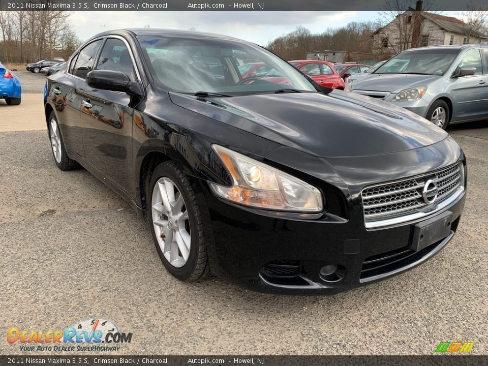 2011 Nissan Maxima 3.5 S Crimson Black / Charcoal Photo #10