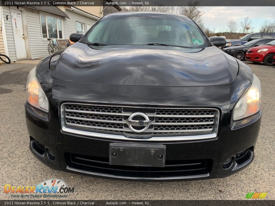 2011 Nissan Maxima 3.5 S Crimson Black / Charcoal Photo #11