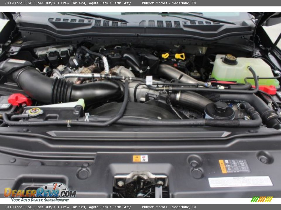 2019 Ford F350 Super Duty XLT Crew Cab 4x4 Agate Black / Earth Gray Photo #20