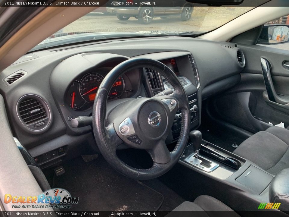 2011 Nissan Maxima 3.5 S Crimson Black / Charcoal Photo #12