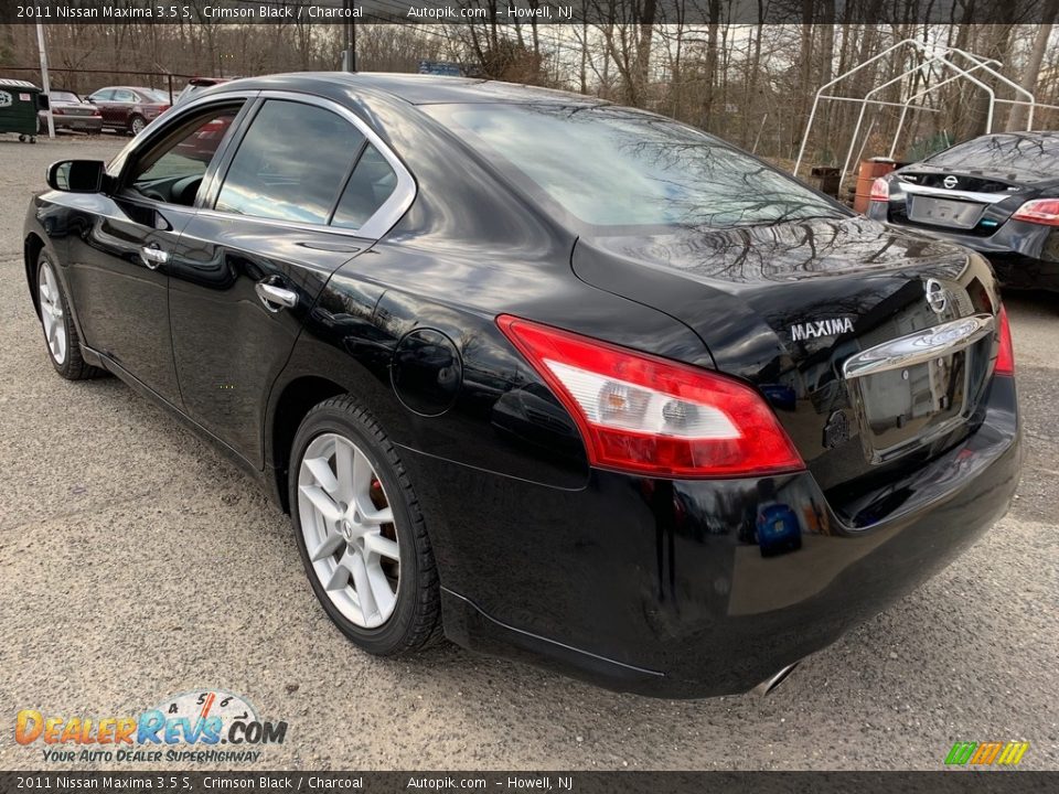 2011 Nissan Maxima 3.5 S Crimson Black / Charcoal Photo #13