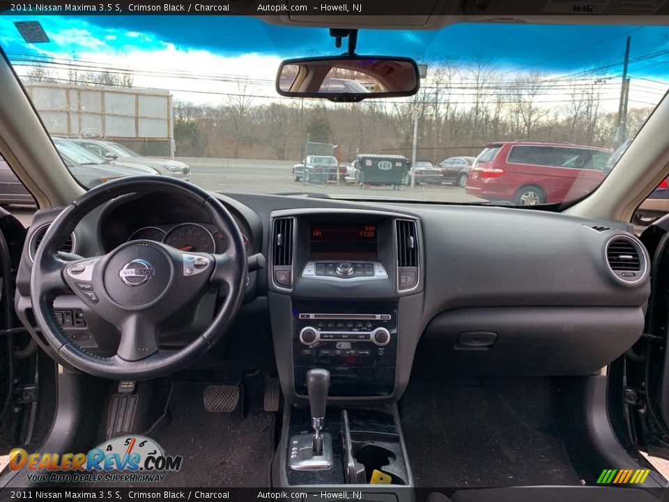 2011 Nissan Maxima 3.5 S Crimson Black / Charcoal Photo #14