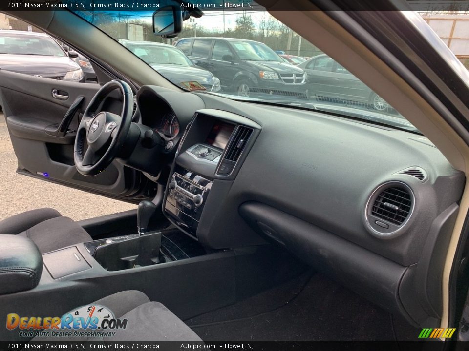 2011 Nissan Maxima 3.5 S Crimson Black / Charcoal Photo #18