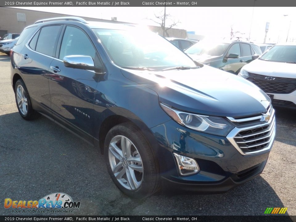 2019 Chevrolet Equinox Premier AWD Pacific Blue Metallic / Jet Black Photo #3