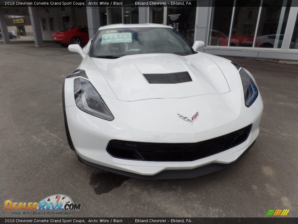 2019 Chevrolet Corvette Grand Sport Coupe Arctic White / Black Photo #2