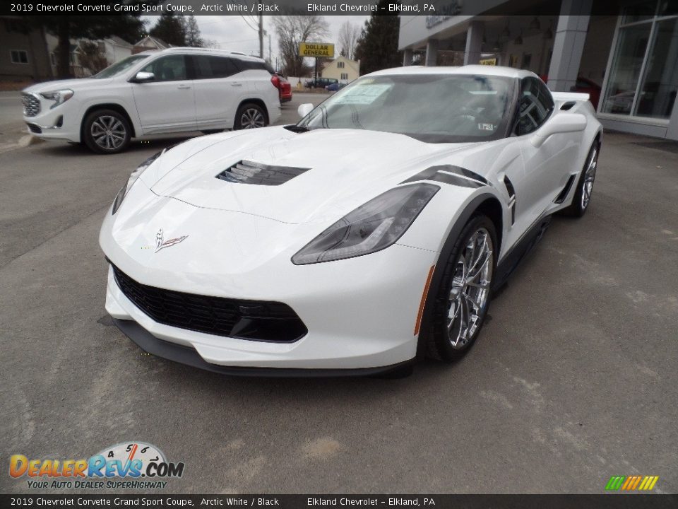 2019 Chevrolet Corvette Grand Sport Coupe Arctic White / Black Photo #3
