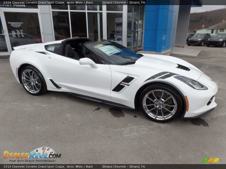 2019 Chevrolet Corvette Grand Sport Coupe Arctic White / Black Photo #13