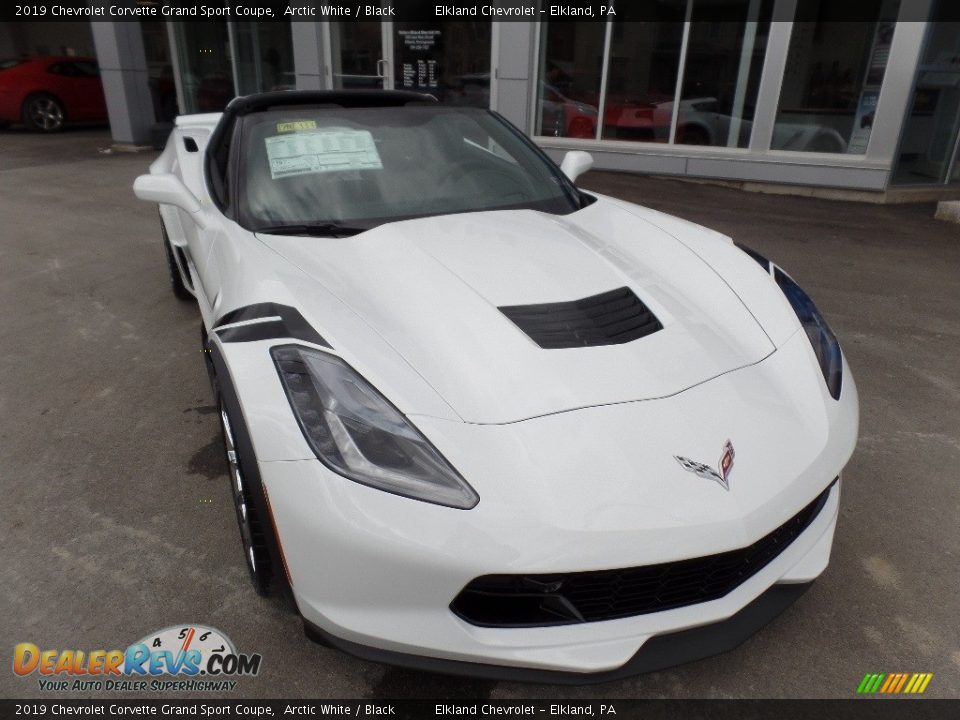 2019 Chevrolet Corvette Grand Sport Coupe Arctic White / Black Photo #14