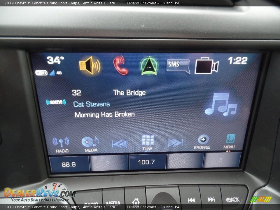 2019 Chevrolet Corvette Grand Sport Coupe Arctic White / Black Photo #33