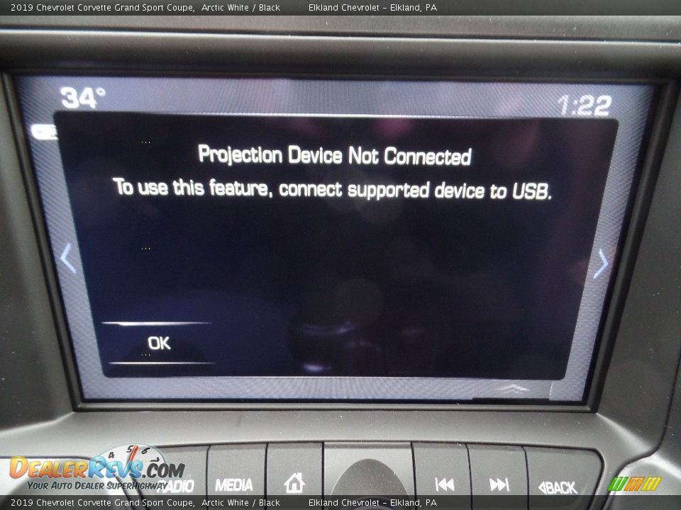 2019 Chevrolet Corvette Grand Sport Coupe Arctic White / Black Photo #34