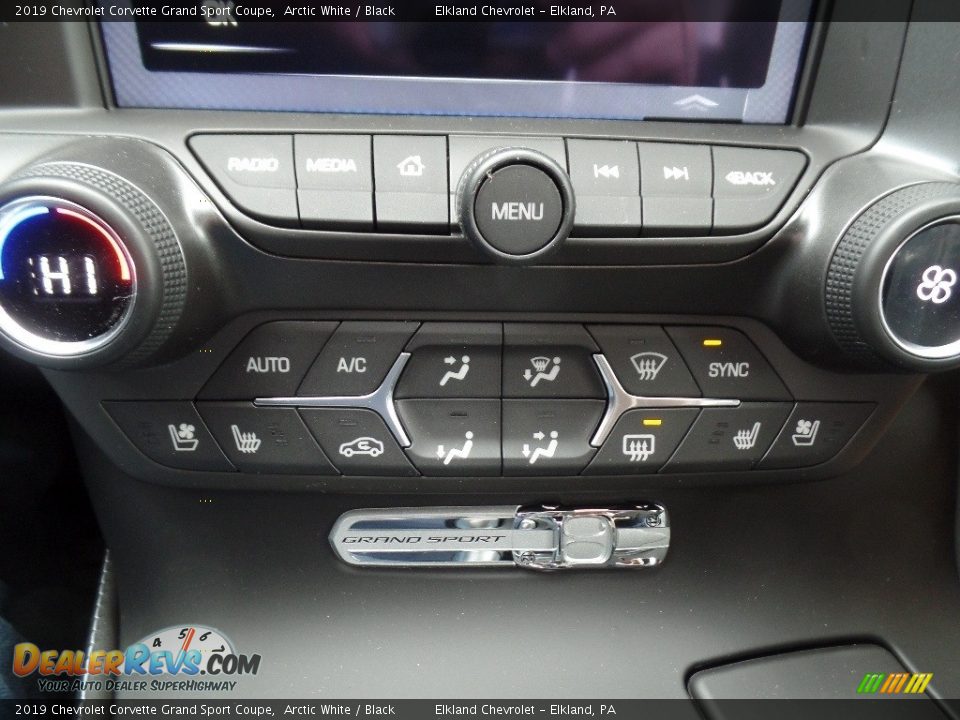 2019 Chevrolet Corvette Grand Sport Coupe Arctic White / Black Photo #35