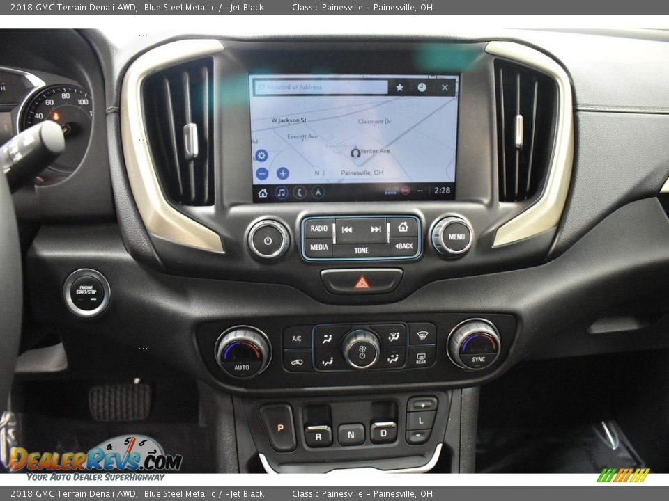 2018 GMC Terrain Denali AWD Blue Steel Metallic / ­Jet Black Photo #11
