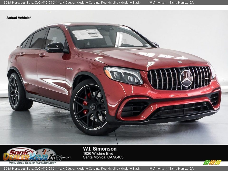 2019 Mercedes-Benz GLC AMG 63 S 4Matic Coupe designo Cardinal Red Metallic / designo Black Photo #1