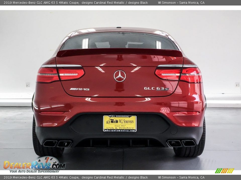 2019 Mercedes-Benz GLC AMG 63 S 4Matic Coupe designo Cardinal Red Metallic / designo Black Photo #3