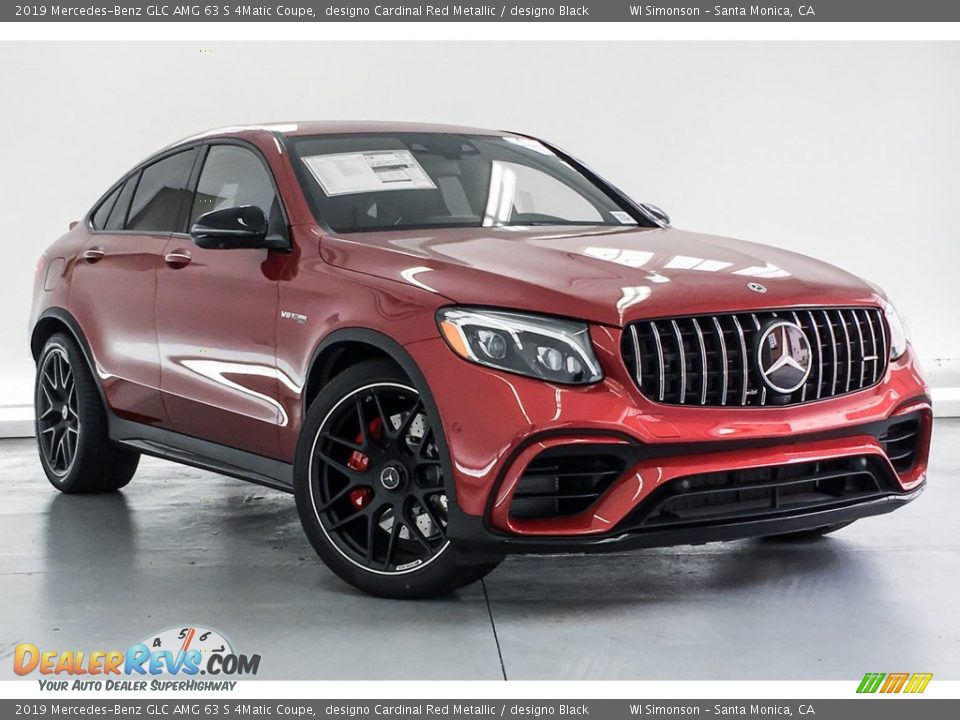 2019 Mercedes-Benz GLC AMG 63 S 4Matic Coupe designo Cardinal Red Metallic / designo Black Photo #12