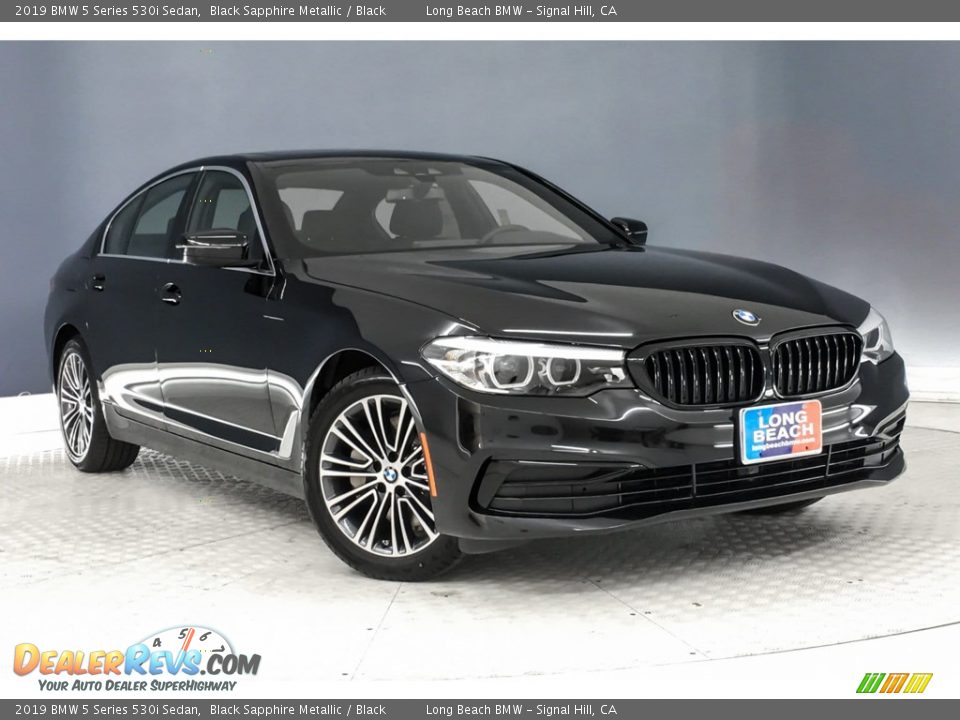 2019 BMW 5 Series 530i Sedan Black Sapphire Metallic / Black Photo #12