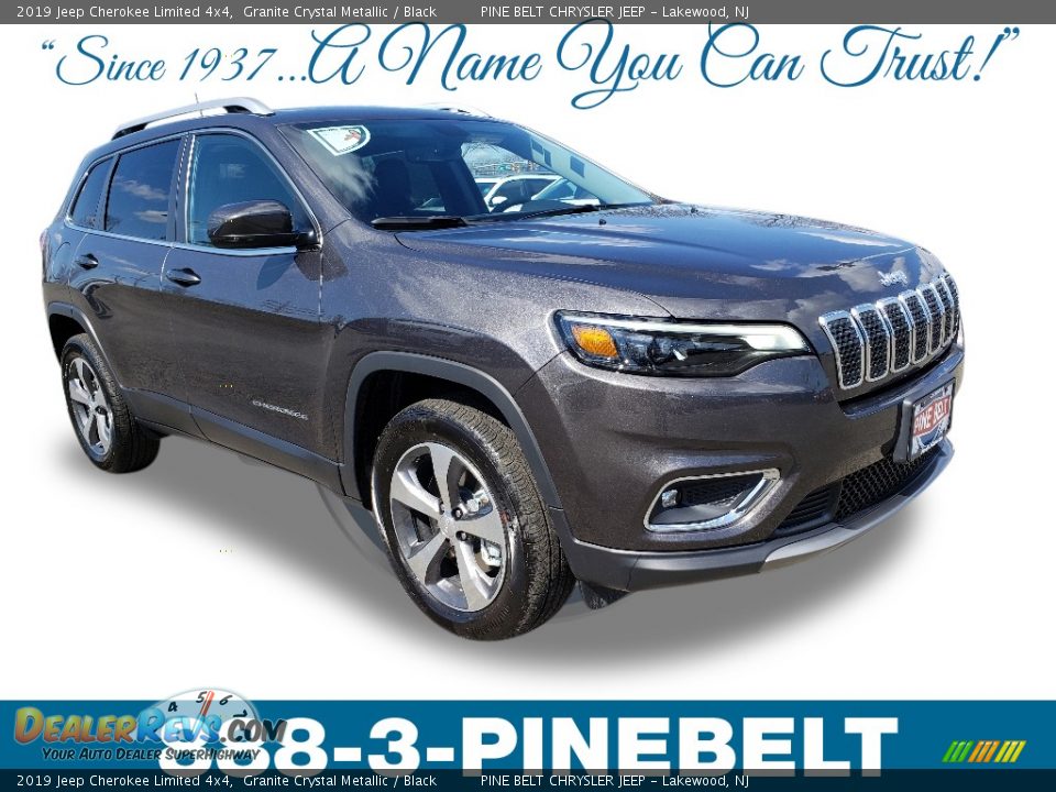 2019 Jeep Cherokee Limited 4x4 Granite Crystal Metallic / Black Photo #1