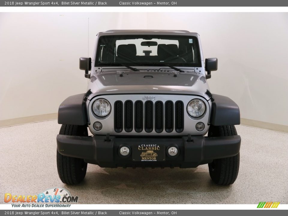2018 Jeep Wrangler Sport 4x4 Billet Silver Metallic / Black Photo #2