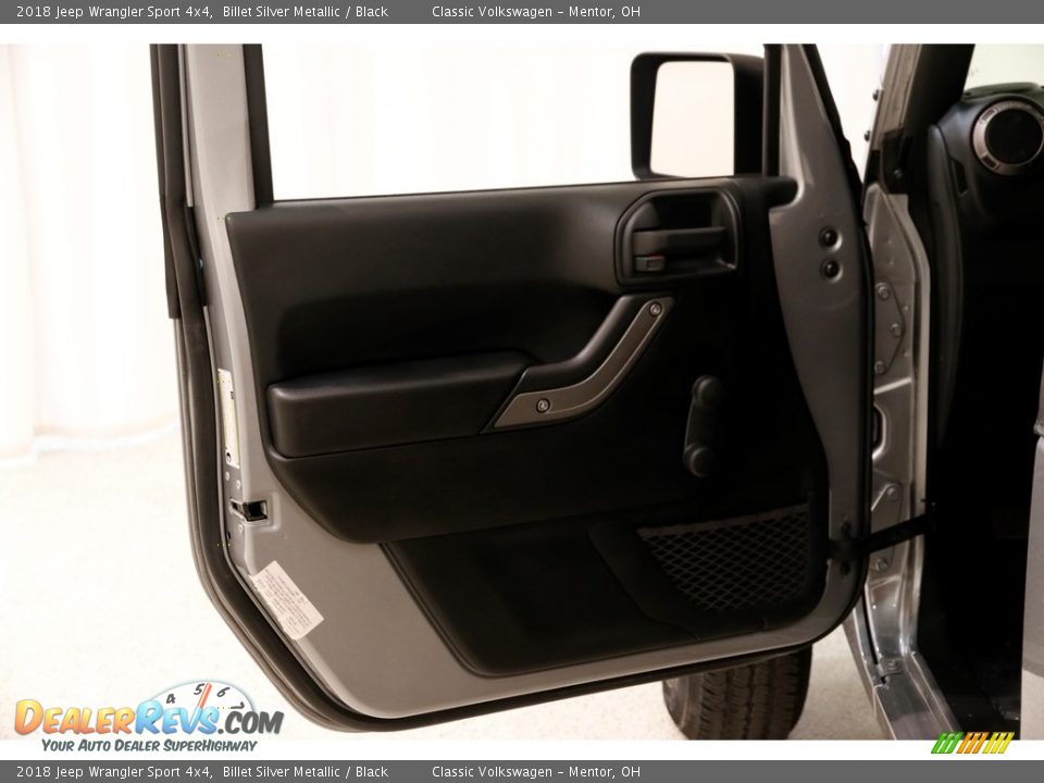 2018 Jeep Wrangler Sport 4x4 Billet Silver Metallic / Black Photo #4