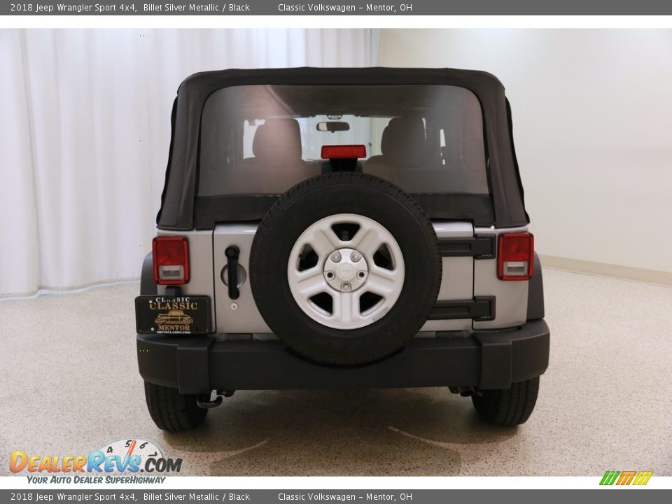 2018 Jeep Wrangler Sport 4x4 Billet Silver Metallic / Black Photo #14