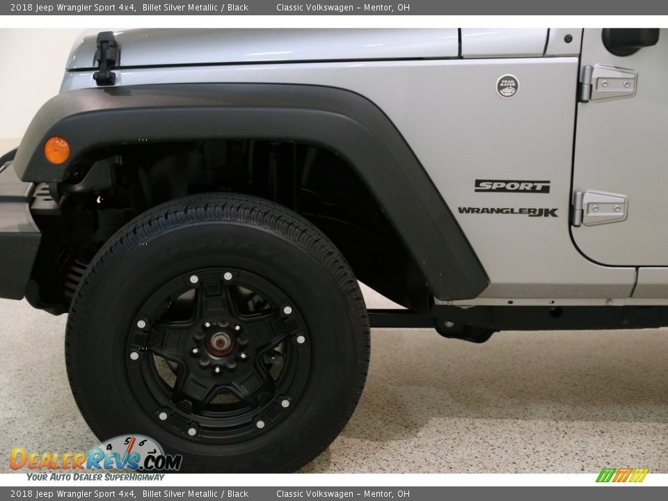 2018 Jeep Wrangler Sport 4x4 Billet Silver Metallic / Black Photo #16