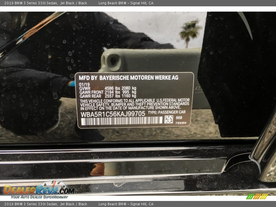 2019 BMW 3 Series 330i Sedan Jet Black / Black Photo #11