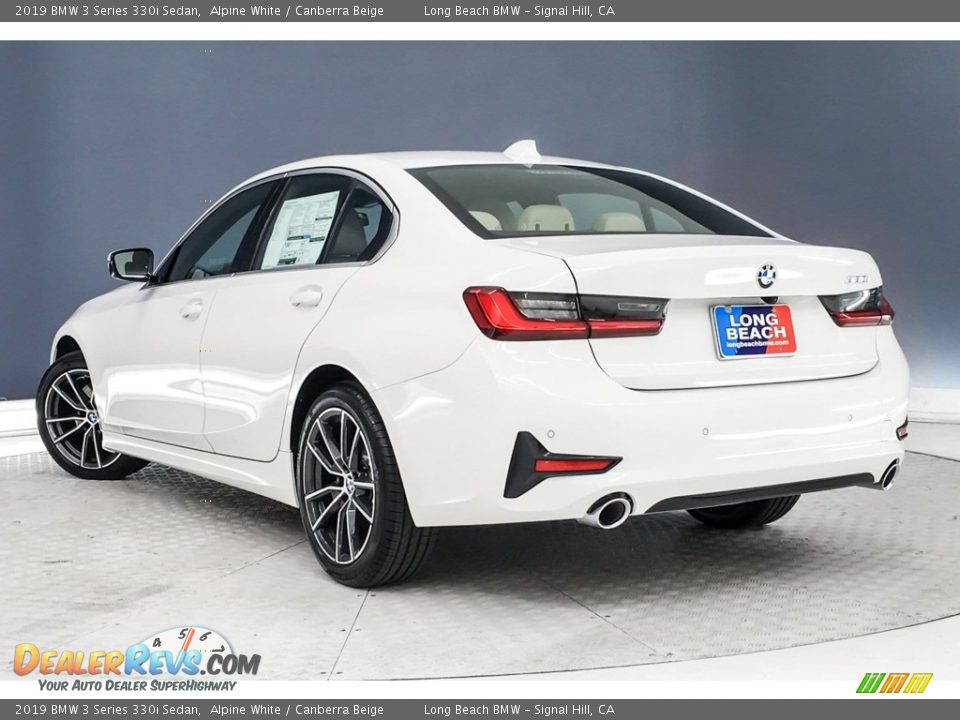 2019 BMW 3 Series 330i Sedan Alpine White / Canberra Beige Photo #2